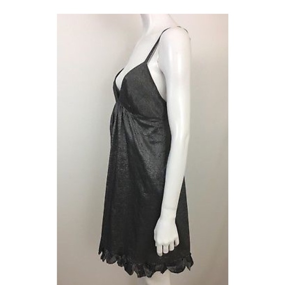 Rebecca Taylor Empire Waist Ruffle Hem Dress Sz 8 - Picture 3 of 5